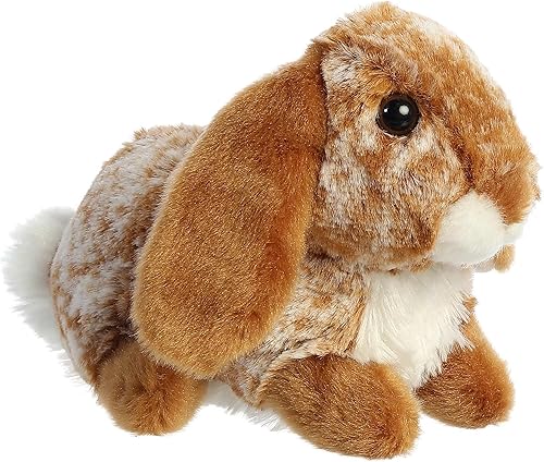Aurora - Adorable Mini Flopsie conejito Lopso - Animal de peluche, facilidad para jugar, compañero eterno - Marrón claro, 6.5pulgadas