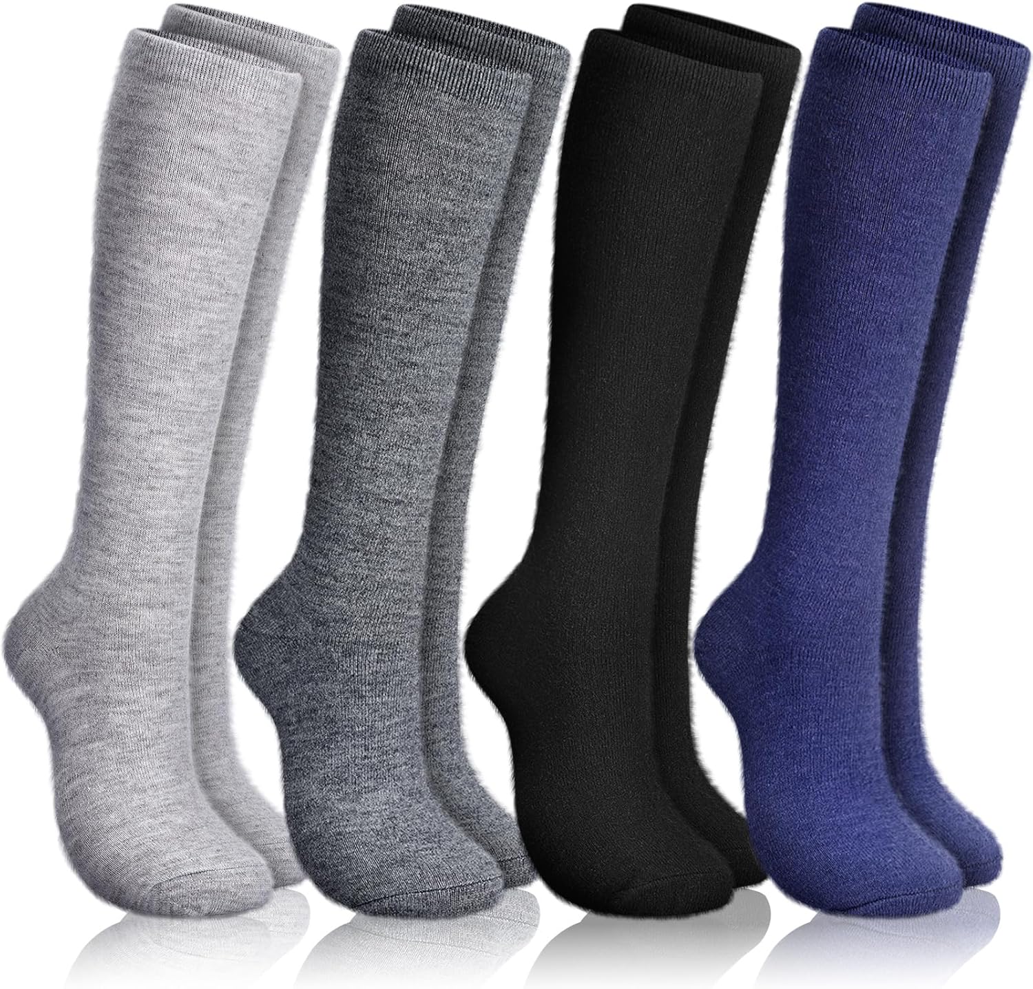 4 Pairs Alpaca Wool Socks for Women Men Thermal Winter Hunting Socks Moisture Wicking Hiking