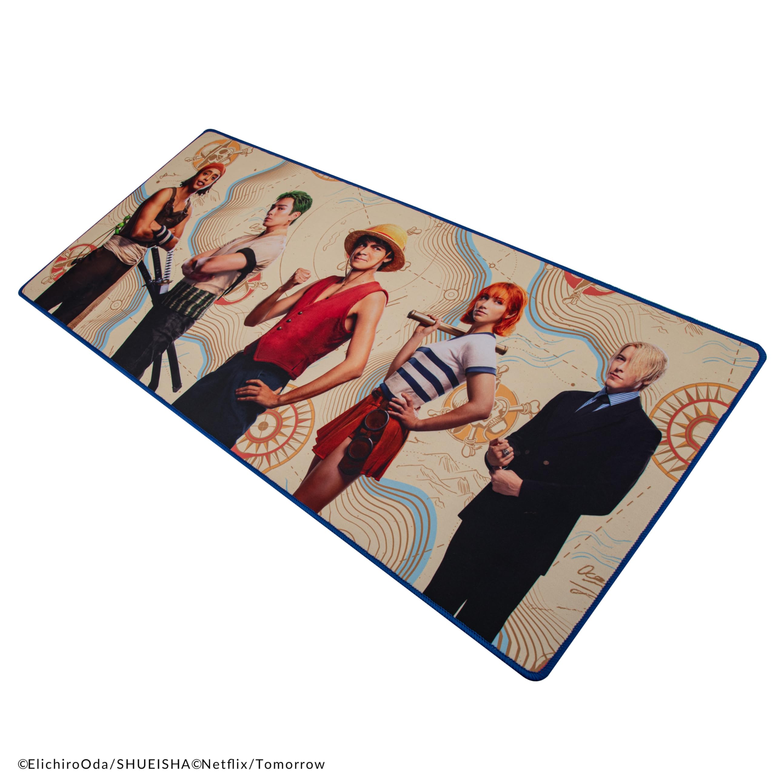 Cinereplicas One Piece - Tappetino da scrivania con cappello di paglia, 80 x 35 cm, licenza ufficiale