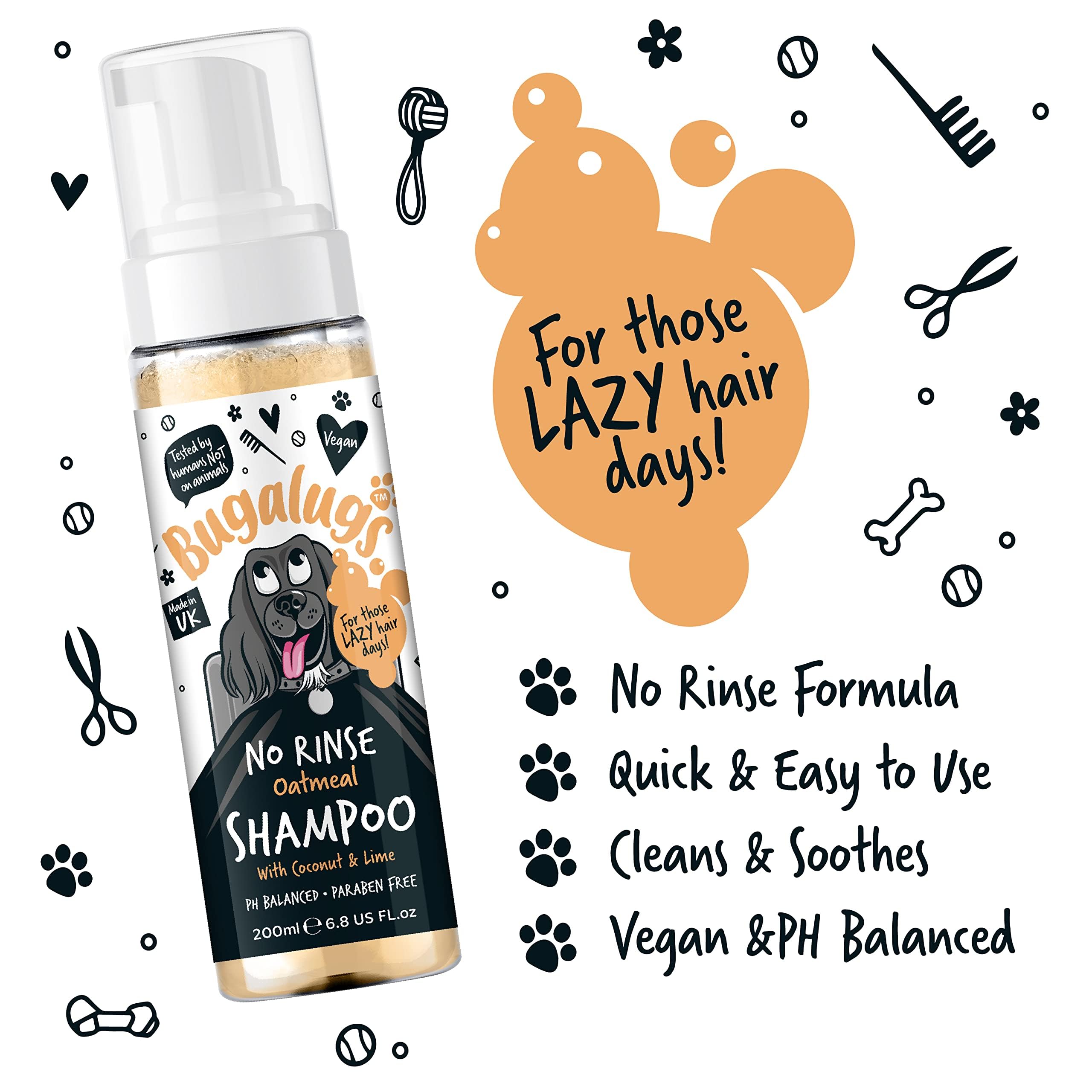 BUGALUGS No Rinse Oatmeal Dog Shampoo - Image 4