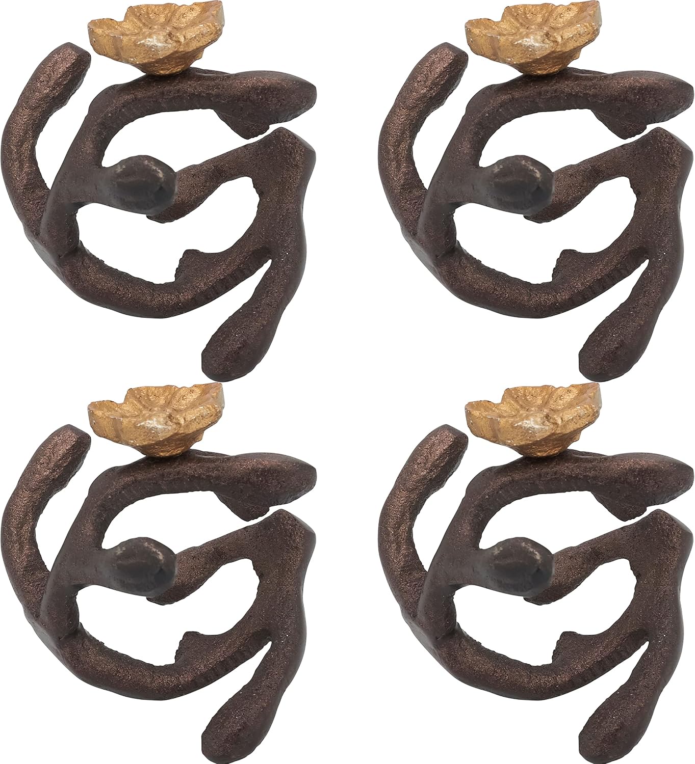 Orchid Twigs Napkin Rings (Set of 4)
