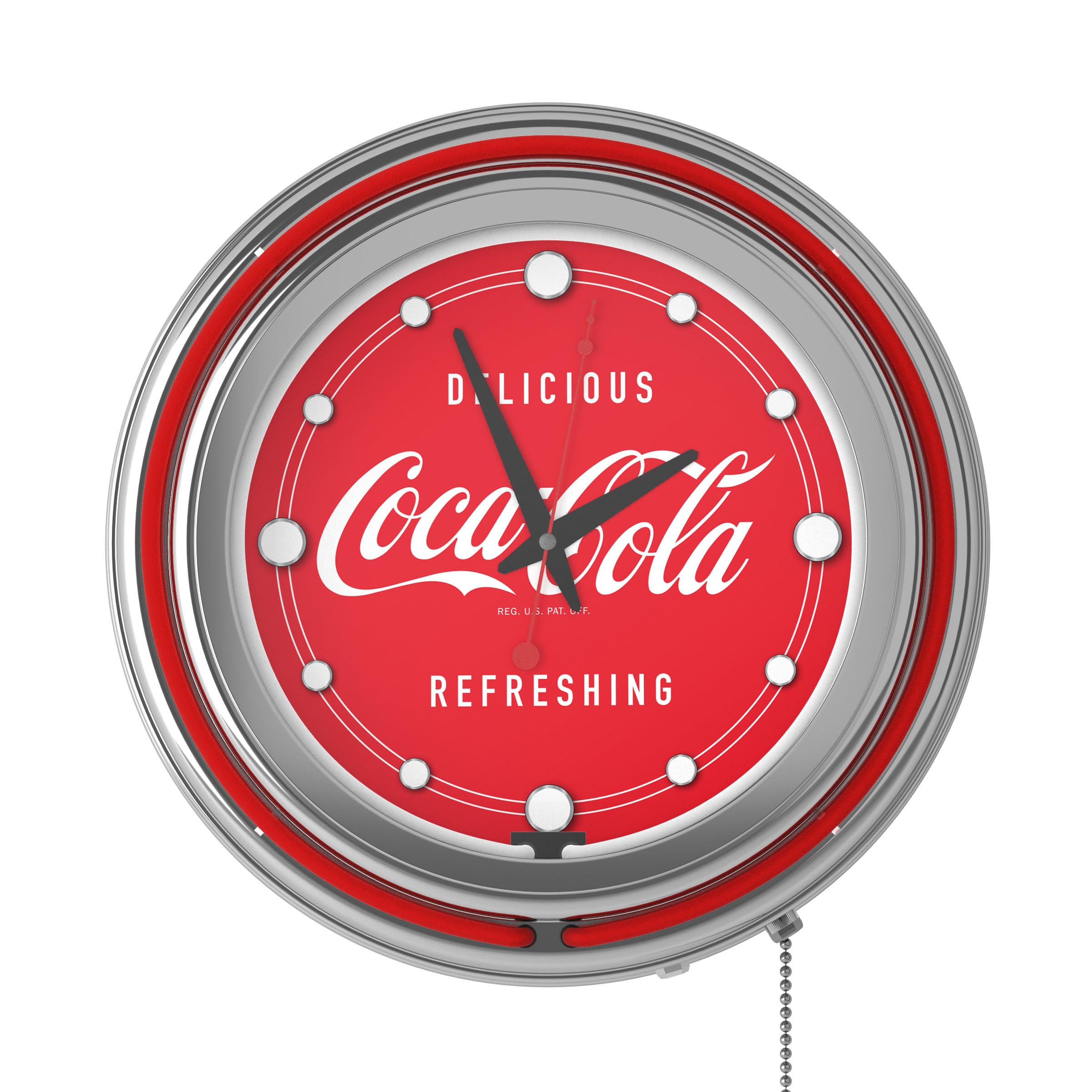 Amazon.co.jp: Trademark Global Coca-Cola レトロネオン壁掛け時計