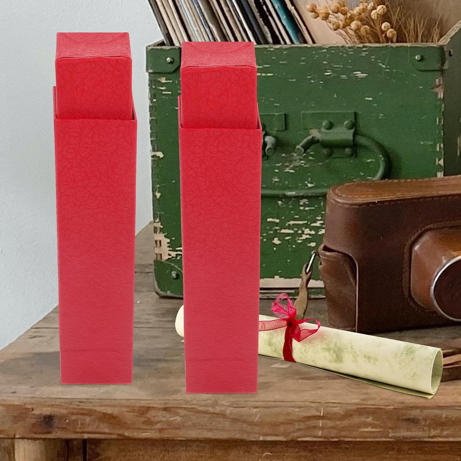 2pcs Portable Telescopic Poster Storage Tube for Documents and Artwork