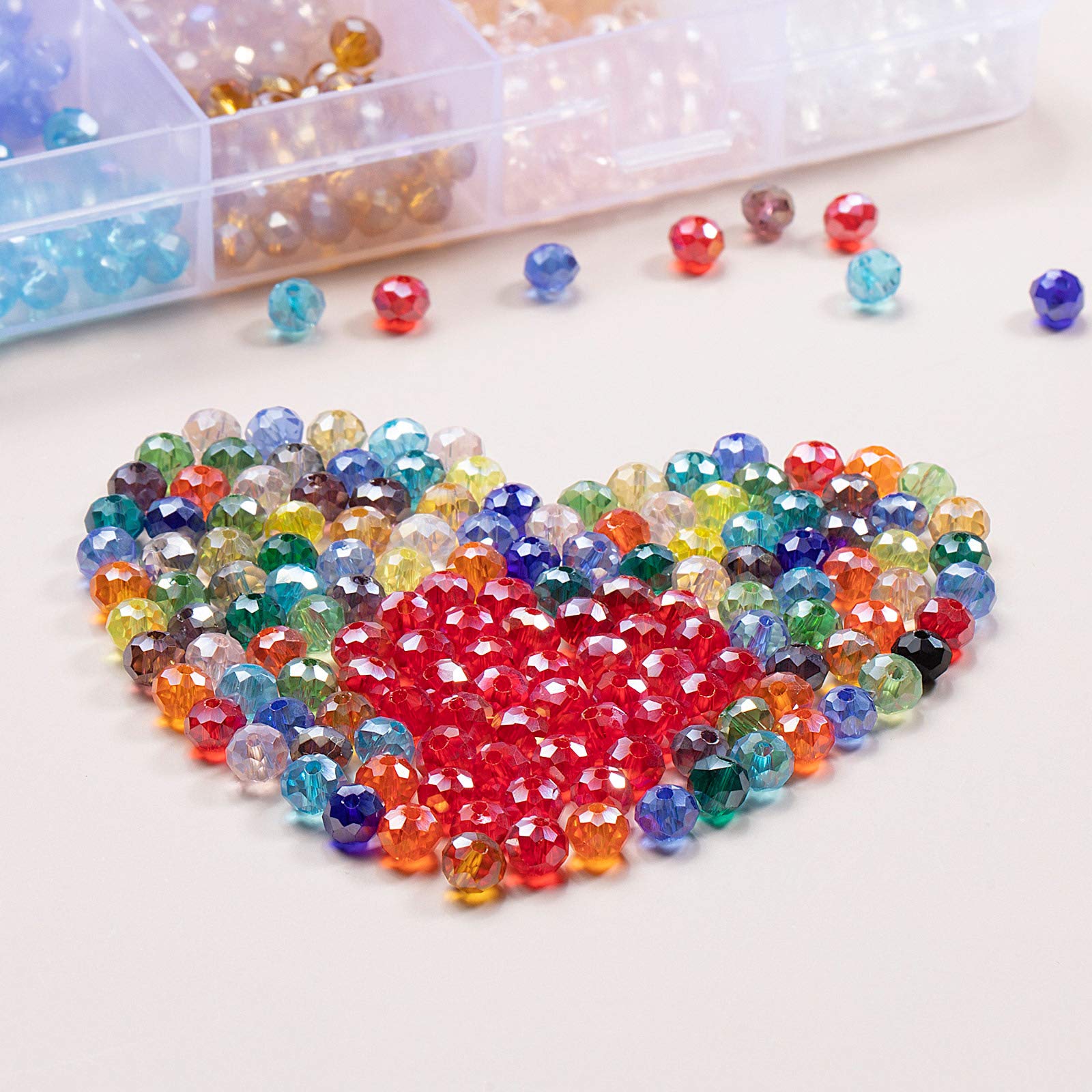 200 Perline Di Vetro A Goccia Trasparenti 6x12mm - Forate Per Lampadari, Gioielli Fai Da Te, Cristallos - Foto 12