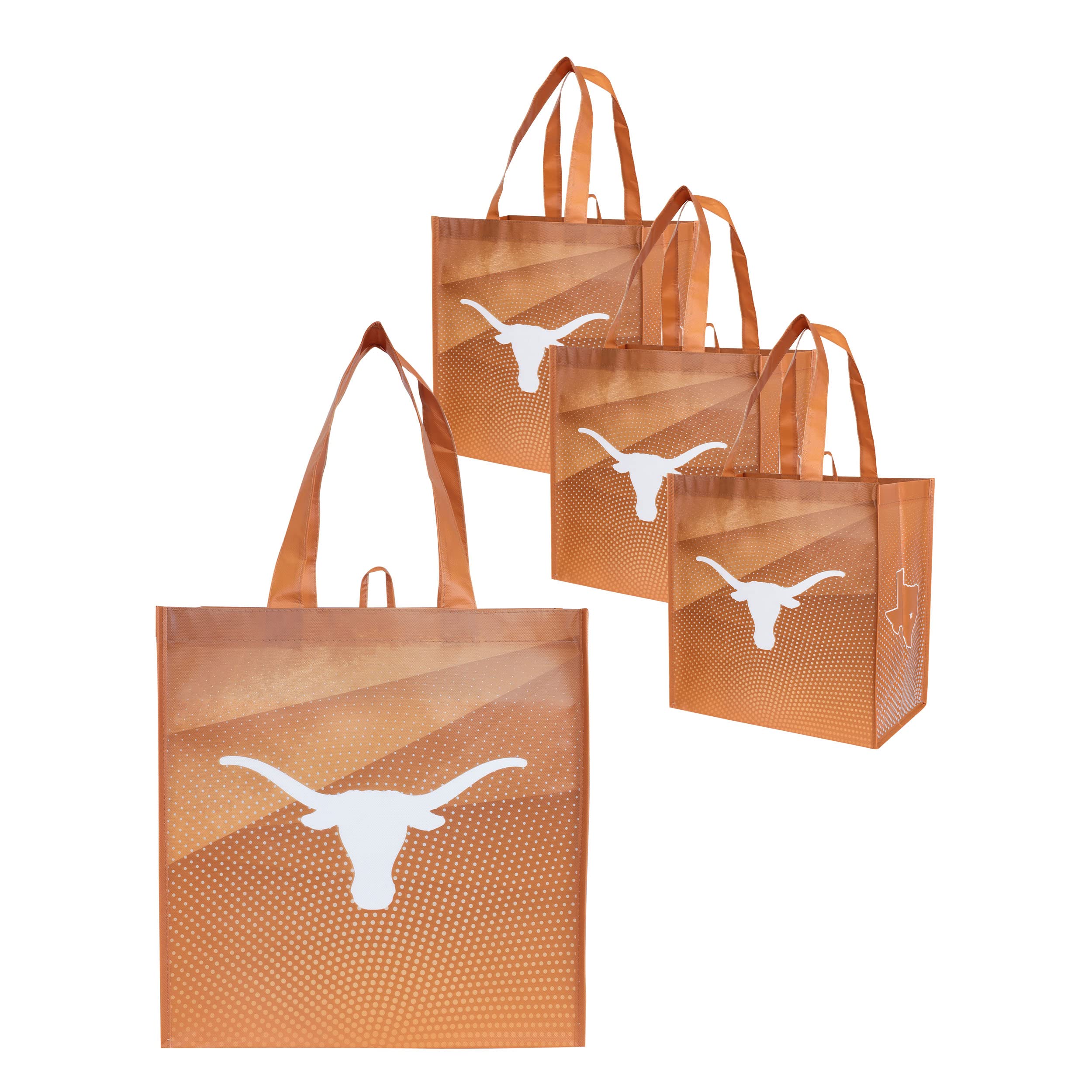 FOCO NCAA Team Logo Reusable Grocery Shopping Bags Totes