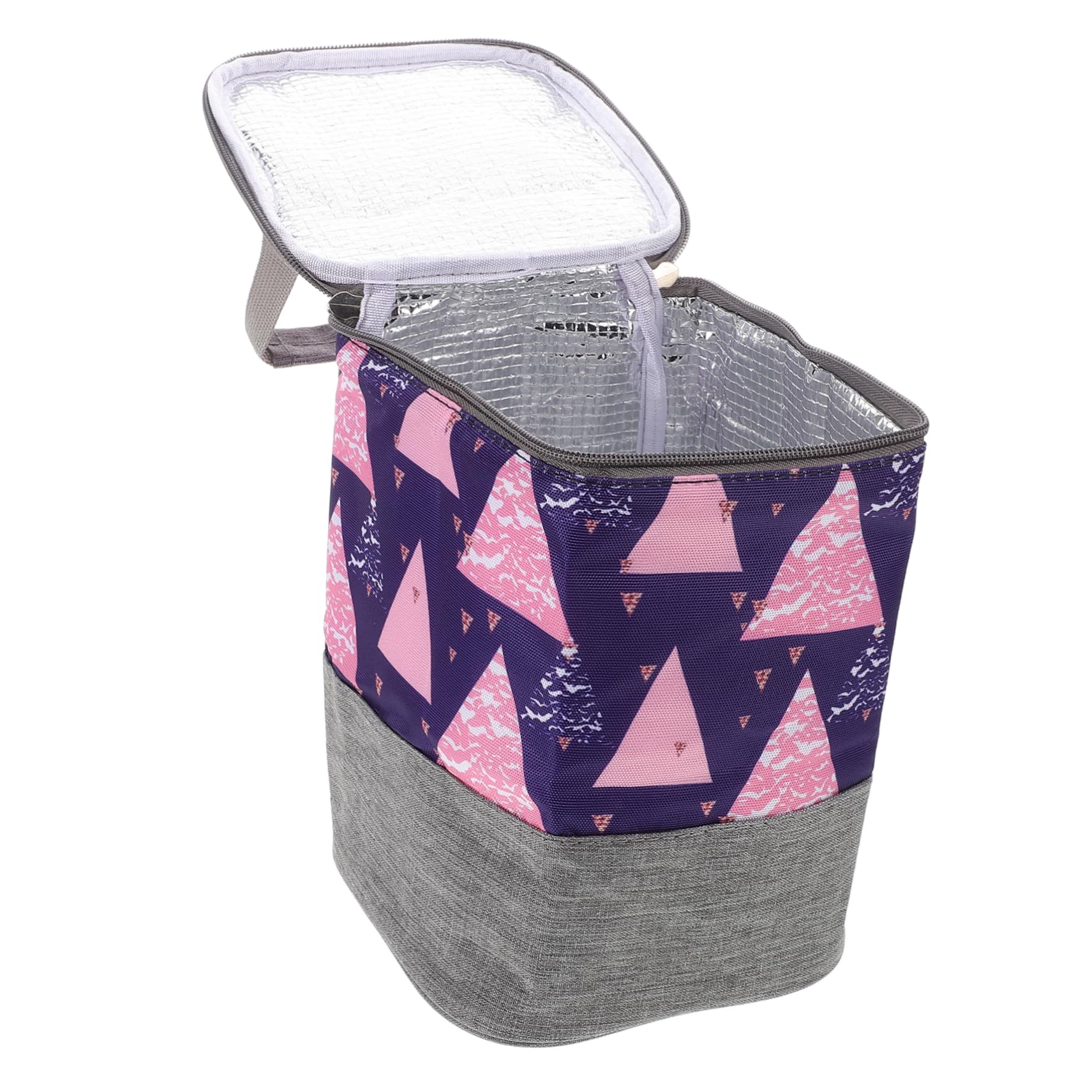 KOMBIUDA Insulated Cooler Bag for Milk Bottles Portable Travel Storage Bag Carrying Handle Oxford Insulation for Outdoor Feeding