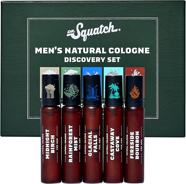 Patrocinado Patrocinado Estás viendo este anuncio según la relevancia del producto con tu búsqueda. Deja comentarios sobre el anuncio Dr. Squatch Colonia Natural para Hombre - Set de Prueba de Colonia Mini - Midnight Birch, Rainforest Mist, Glacial Falls, Castaway Cove, Fireside Bourbon (0.17 fl oz, Paquete de 5) Variedad 0.17 Fl Oz (Paquete de 5)