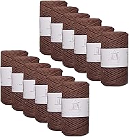 Vista 107 de Makromecity, Cordón de macramé de un solo hilo de 3 mm x 100 yardas (300 pies) Hilo de algodón azul marino de 3 mm de un solo hilo para arte