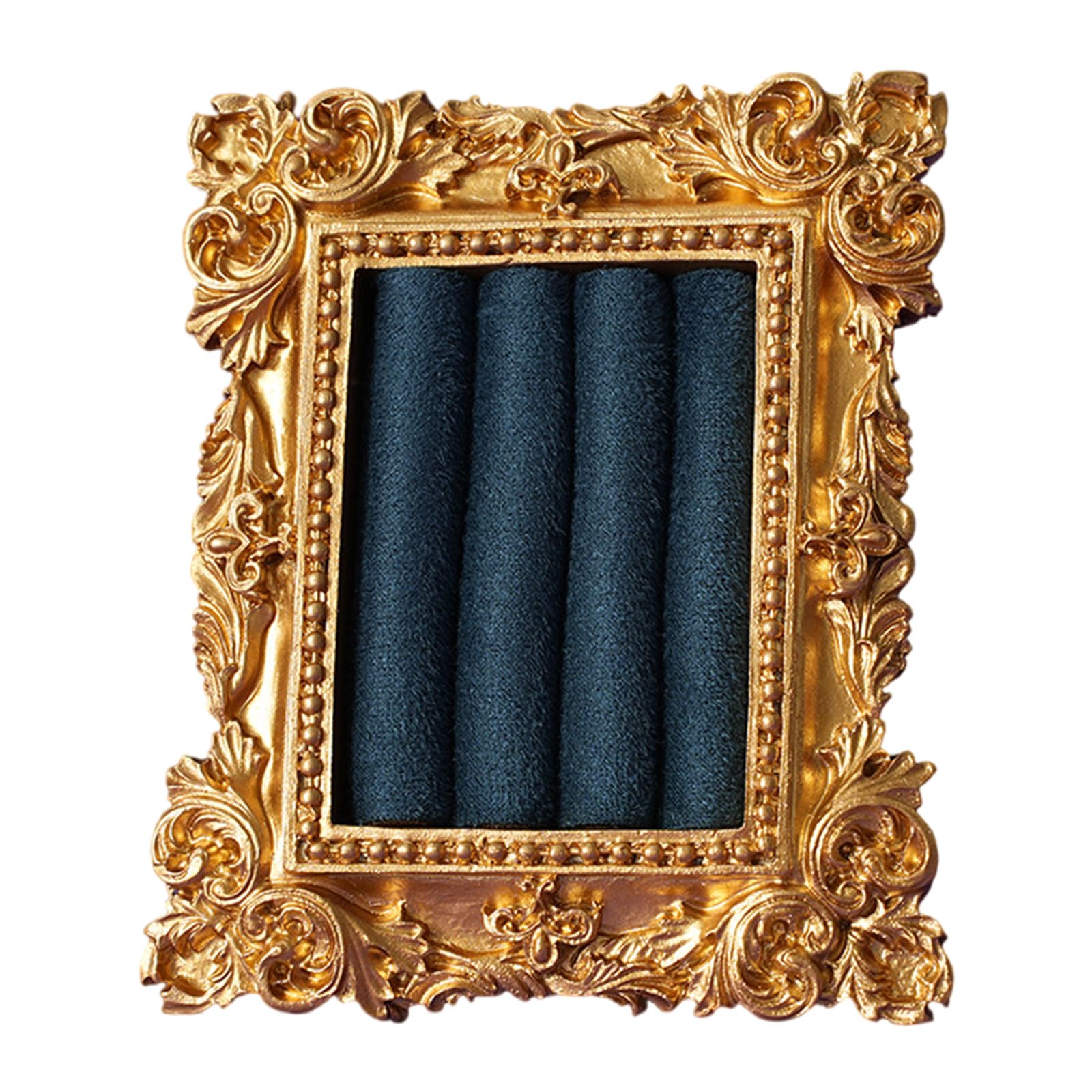our fave Antique Type Rings Holder with Soft Flannel Base Compact for Jewelry Display and Gift Giving Resin Jewelry Display