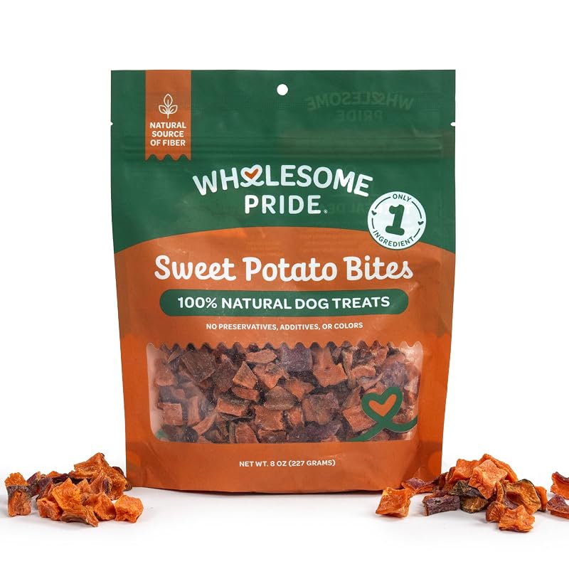 Petisco para Cães de Batata-Doce Wholesome Pride, Ingrediente Único, 227 g