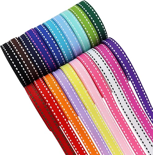 Miniatura 2 de BAORJCT Cintas blancas de grogrén de punto de salto de 38 pulgadas, perfectas para envolver regalos, manualidades, fiestas, bodas, cumpleaños,