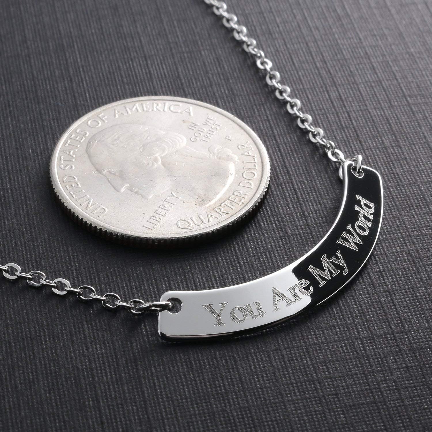 Petite Boutique Personalized Curved Letter Bar Bracelet A Thoughtful and Stylish Gift
