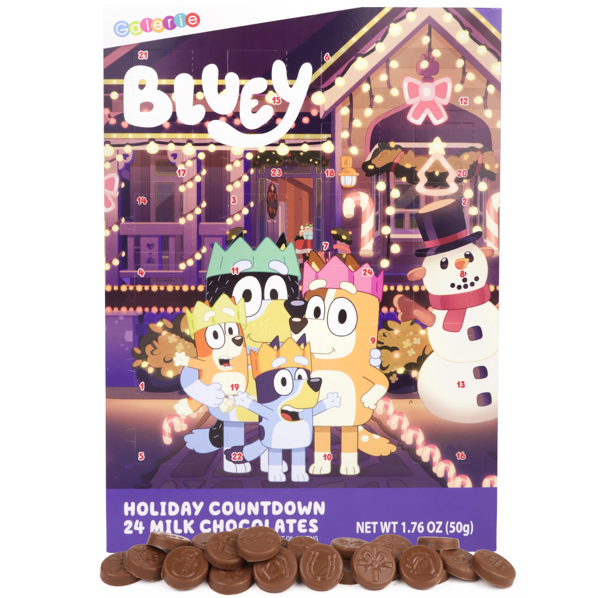 Amazon.com: Bluey Christmas Chocolate Candy 24-Day Advent Calendar