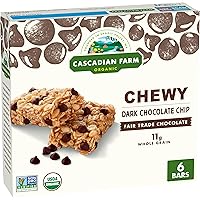 Vista 1 de Cascadian Farm Barras de Granola Masticables Orgánicas con Chispas de Chocolate, 6 Barras, 7.4 oz