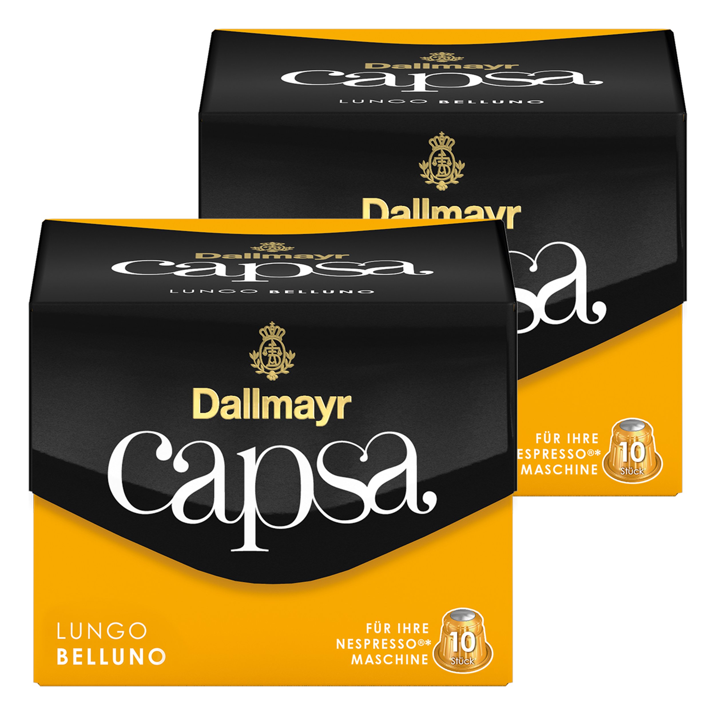 Dallmayr Kaffee Capsa Lungo Belluno Kaffeekapseln, 5er Pack (5 x 10 Kapseln Dallmayr Kaffee Capsa Lungo Belluno Kaffeekapseln, 5er Pack (5 x 10 Kapseln