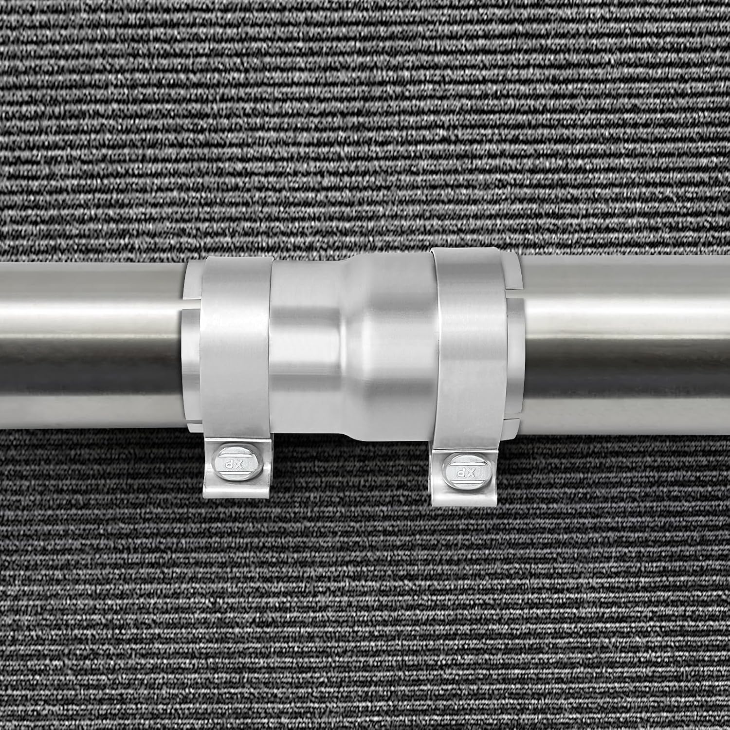 2.75 to 3 inch Exhaust Adapter with Clamp Stainless Steel, 2.75" ID to 3" ID Exhaust Reducer Connector Pipe with Clamp