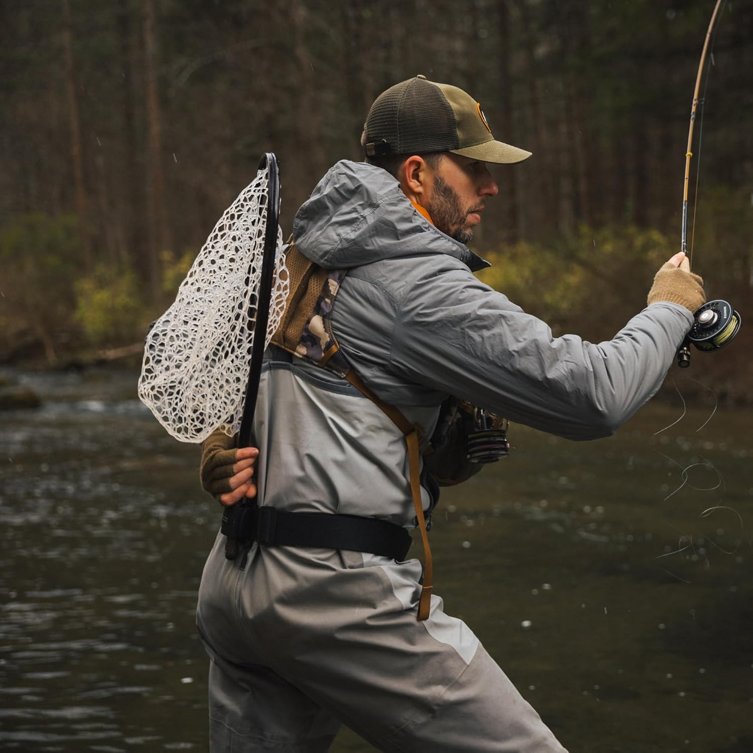 Smith Creek Net Holster, Belt-Mounted Landing Net Holder