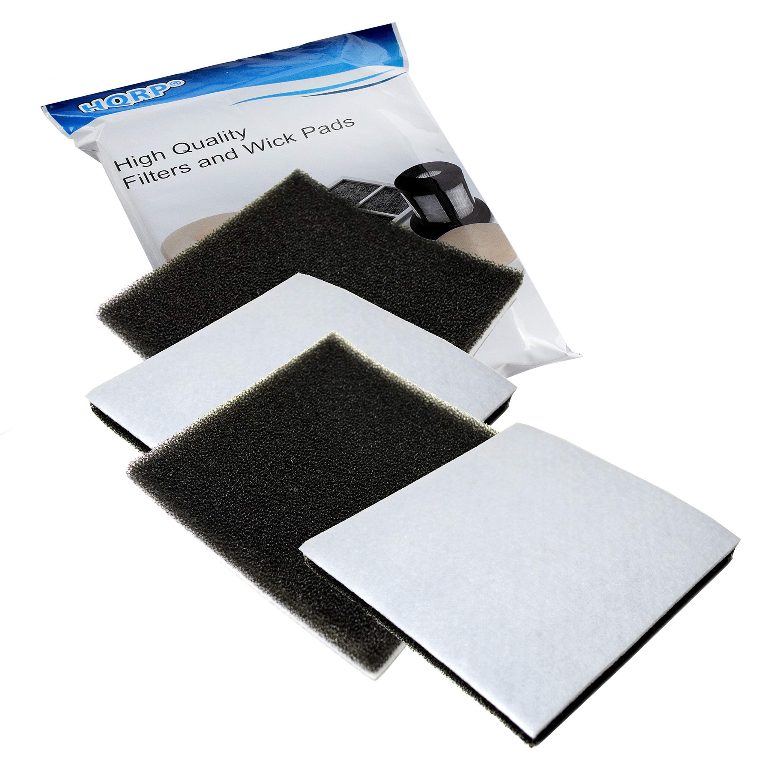 HQRP 4-Pack Foam Filter for Kenmore 116.25615500, 116.25812500, 116.26212, 116.26312601, 116.29712990, 116.59812991, 116.2871279, 116.28712790