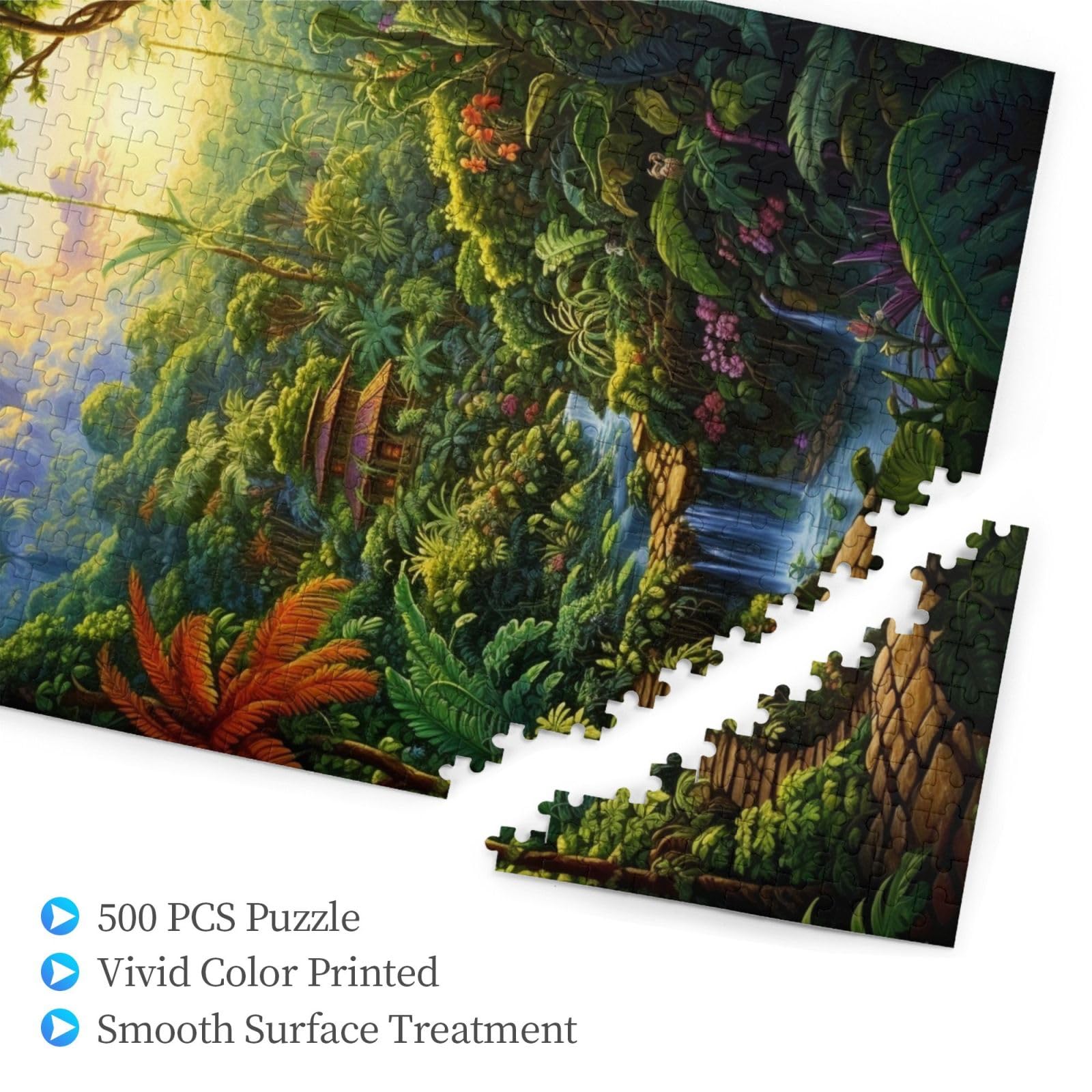 Amazon.com: Jigsaw Puzzle 500 Pieces for Adults, Green Forest