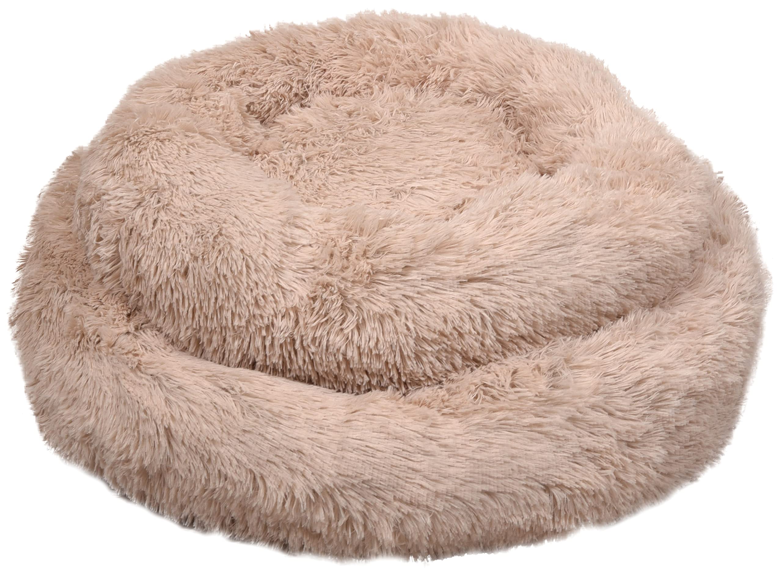 Flamingo Korb Krems Rund Beige 70x70x18cm