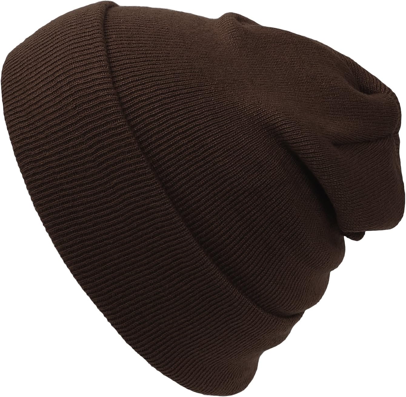 Cap911 Unisex Plain 12 inch Long Beanie - Many Colors Brown
