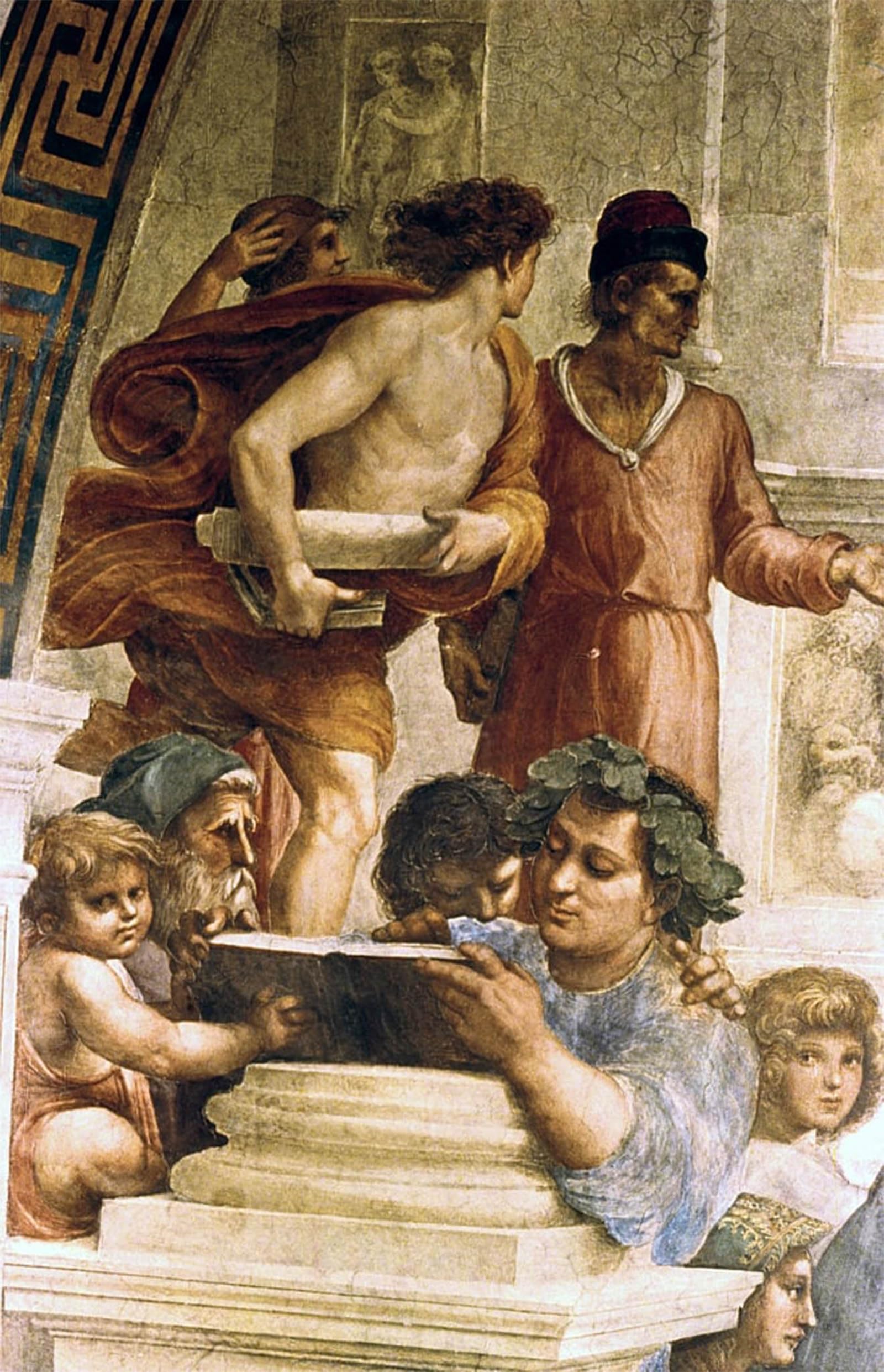 POSTERIIk Vintage Classic Picture Landscape Artwork the School of Athens by Raffaello Sanzio Raphael Portrait Canvas Painting for Office Home Decor 60x90cm
