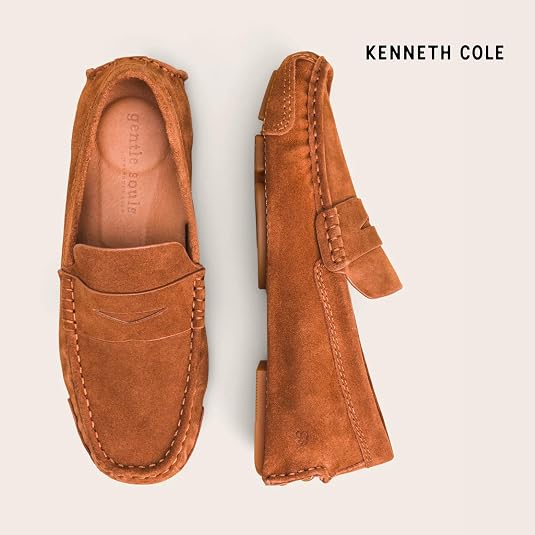 New Mens Gentle Souls Mateo Brown Leather Casual Driver Penny Loafers Size 11 M Gentle Souls by Kenneth Cole Men main image 4