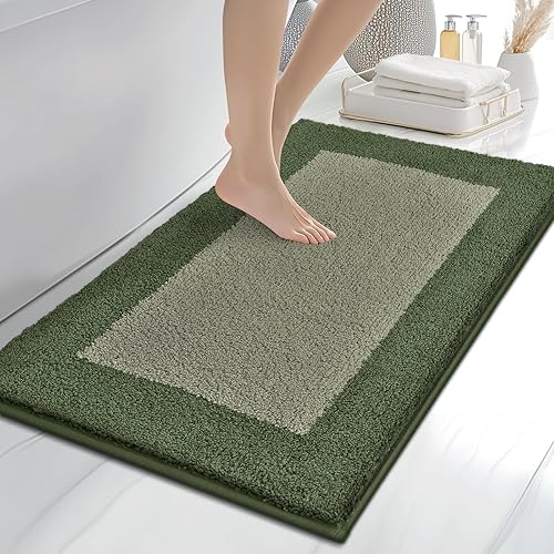 Miniatura 13 de Alfombras de baño de 24 x 60 pulgadas, antideslizantes, extrasuaves, absorbentes, lavables a máquina, de secado rápido, para suelo de baño, ducha,