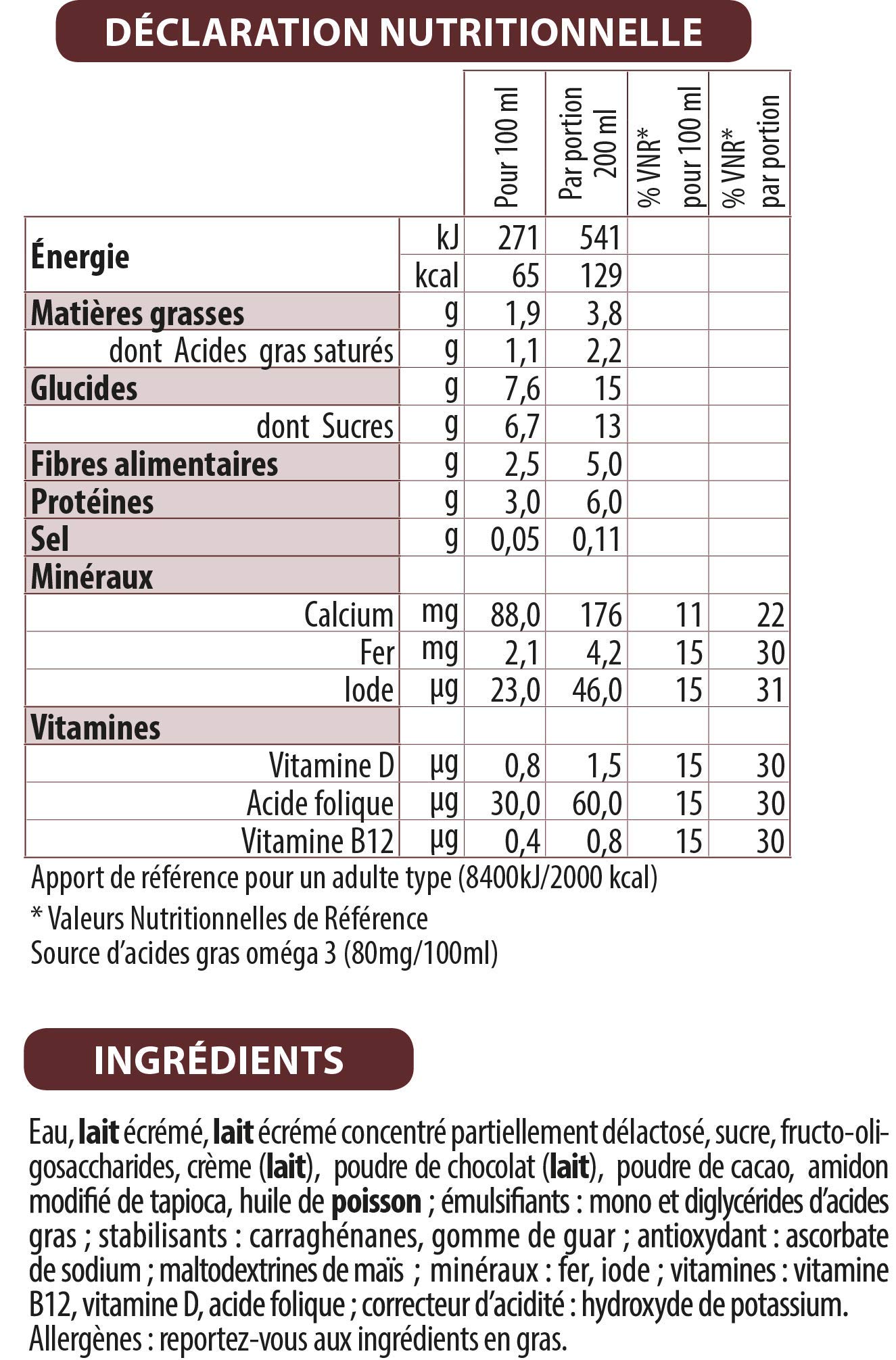 Matilia - Boisson Lactée Grossesse - Chocolat - Riche en Vitamines et en Minéraux - Femme enceinte - Lot de 6