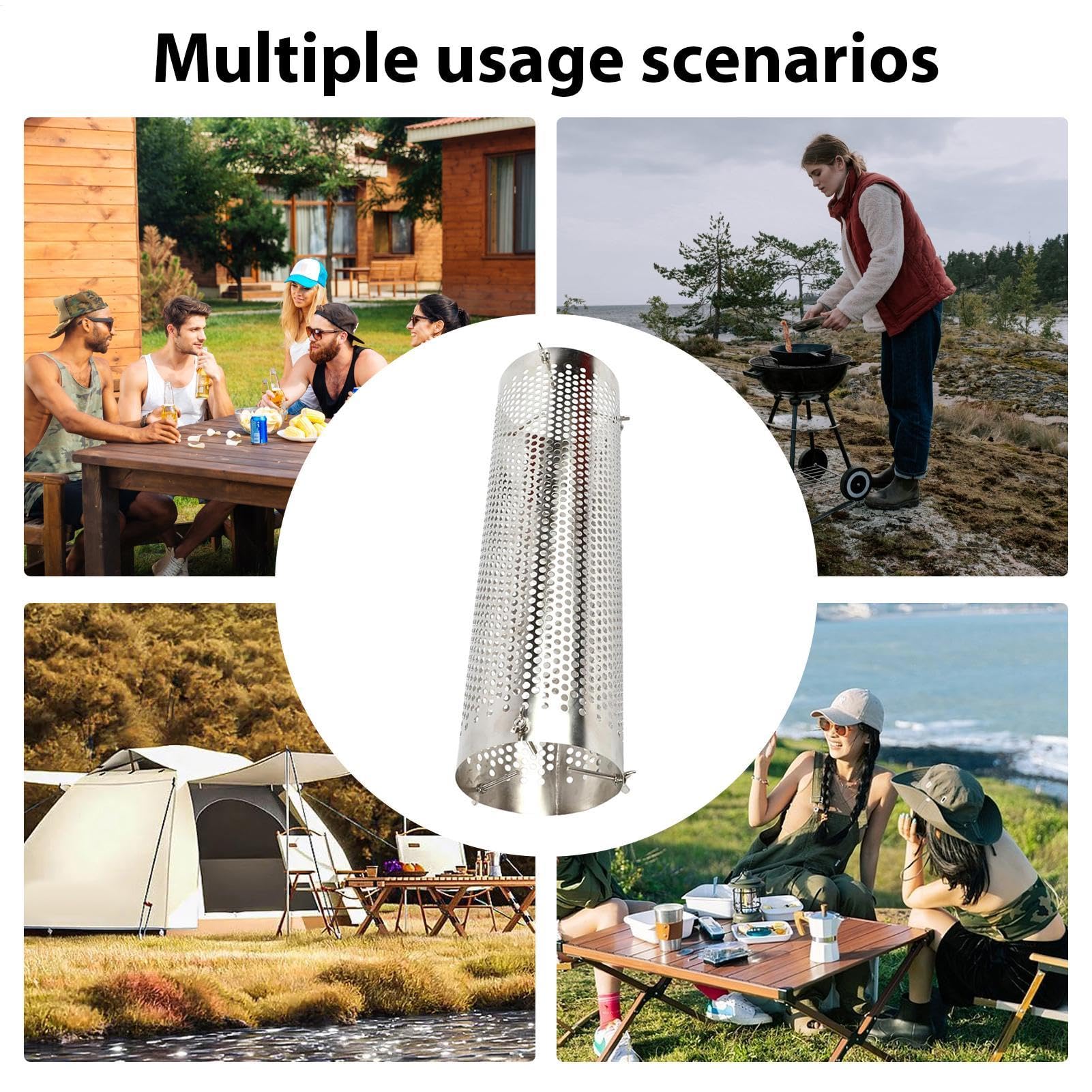 Scudo per da campeggio – scudo per tubo in acciaio inox, protezione per, da campeggio, copertura per tubo stufa | parascintille per caminetto da campeggio accessori p