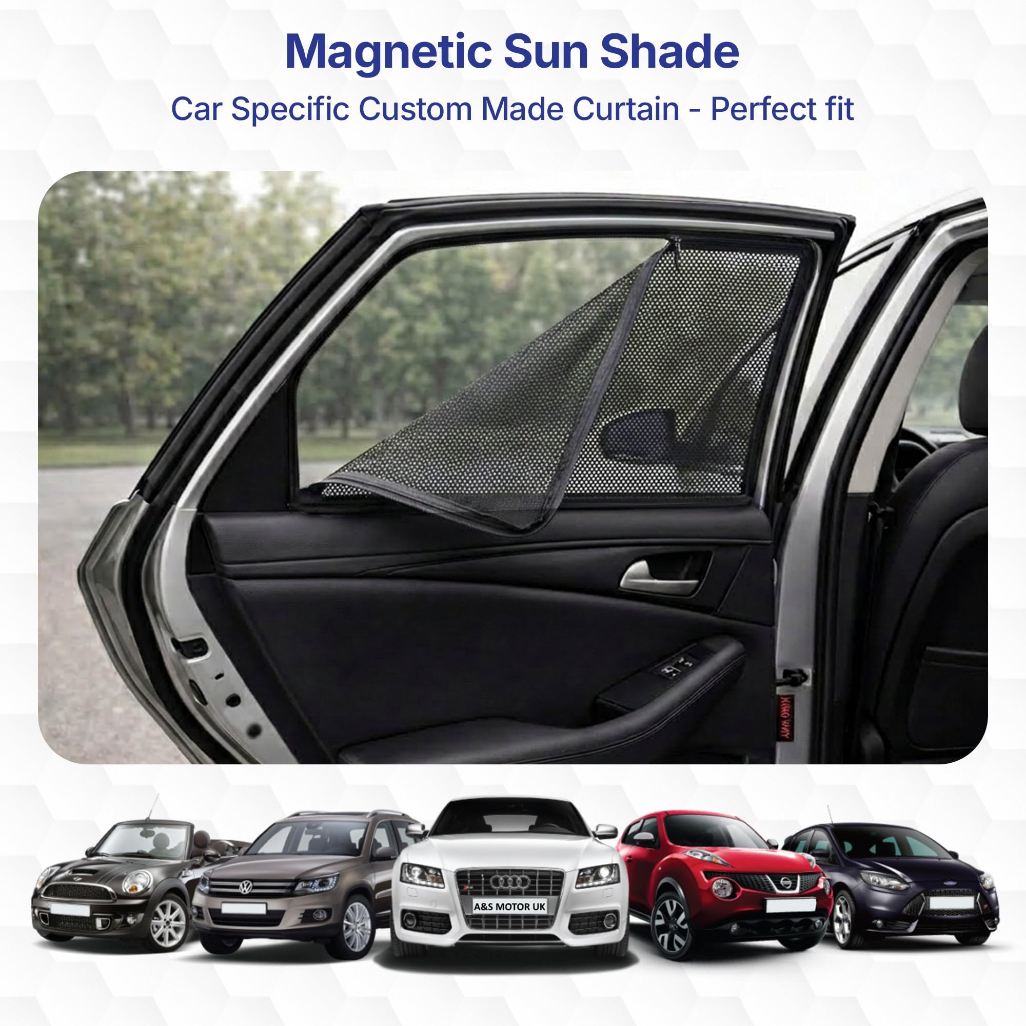 特注　NEWGAME サマーカーテン KINGSWAY Car Sun Shade Curtains Only Compatible with Morris