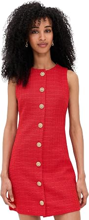 alice + olivia Womens Cade Shift Mini Dress
