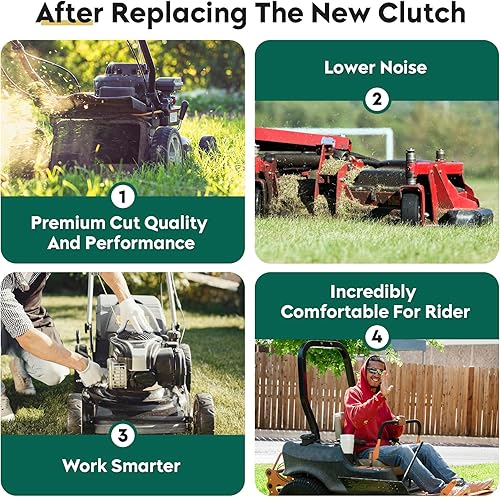 Miniatura 4 de Embrague eléctrico de toma de fuerza para Ariens Gravely Everride 00191700, Exmark Toro 110-6766 100-6059 103-9950, compatible con Exmark Quest