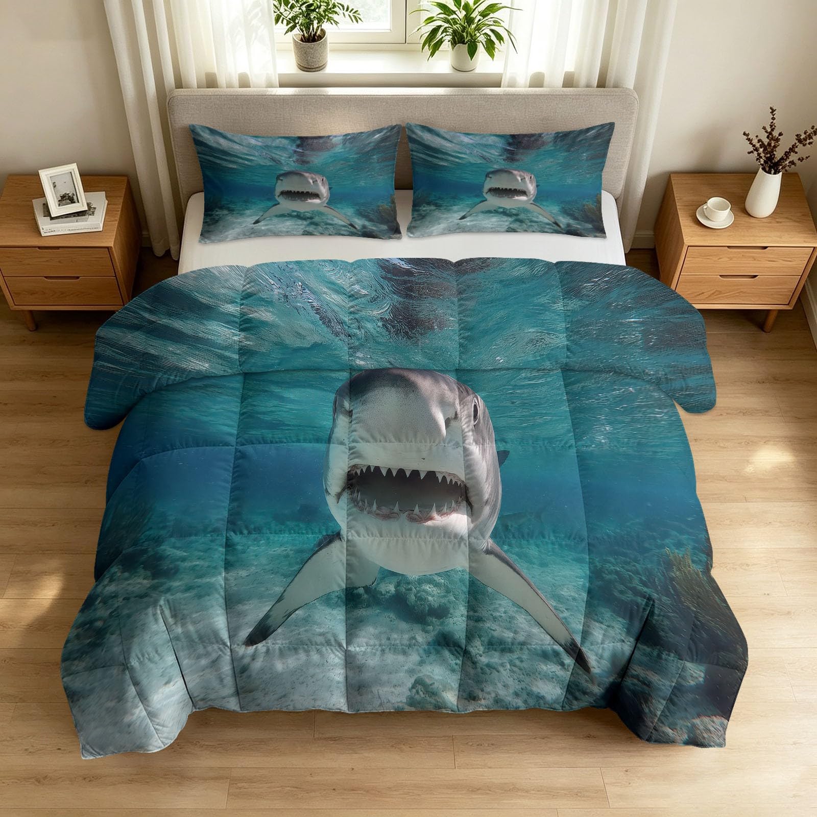 Couette Océan Animaux 240 x 220 cm pour une Chambre Ambiance Marine