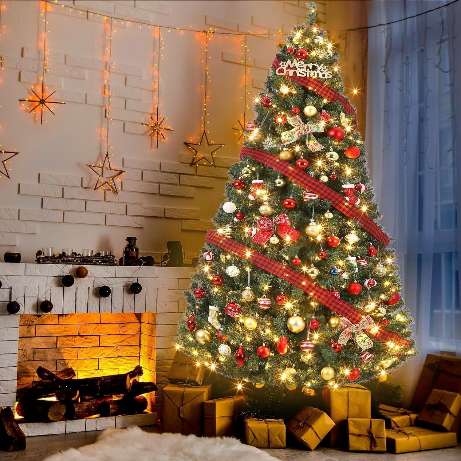 Künstlicher Weihnachtsbaum, Dichter Hochwertig-Nadelbaum