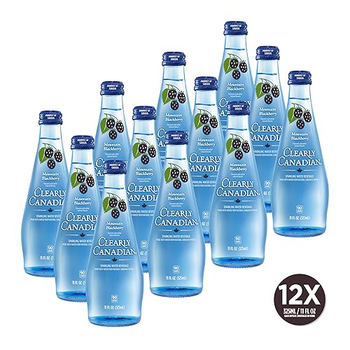 Miniatura 2 de Clearly Canadian - Bebida de agua de manantial con gas - Caja de 12 botellas - 11 onzas líquidas. 12.68 fl oz/325 mL) - Producto de Canadá (Mountain