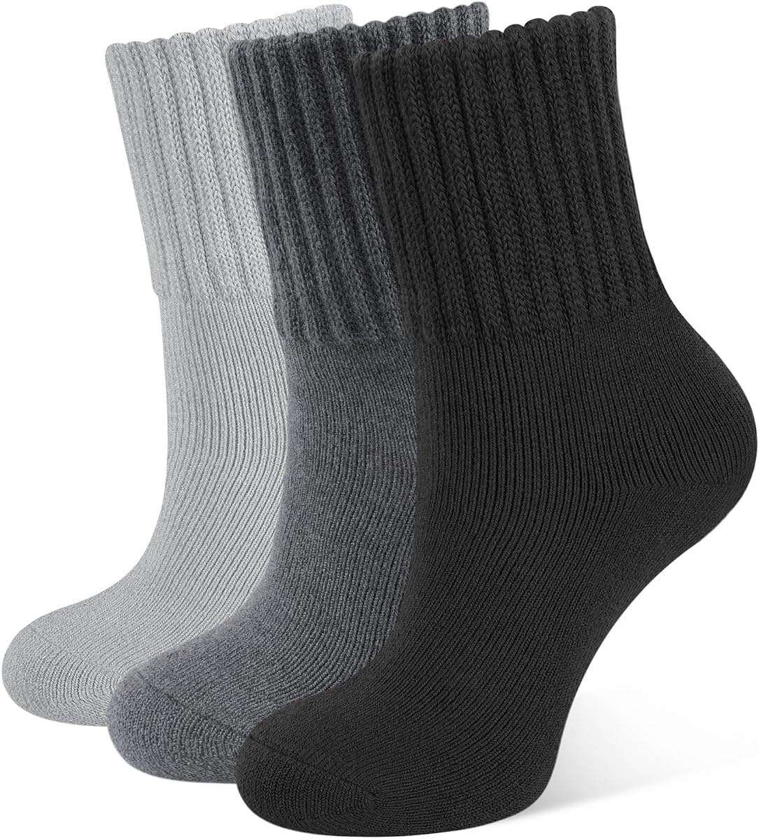 CLOSEMATE Women's Winter Boot Socks, Warm and Cozy, 3 Pairs