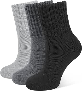 CLOSEMATE Women's Winter Boot Socks, Warm and Cozy, 3 Pairs