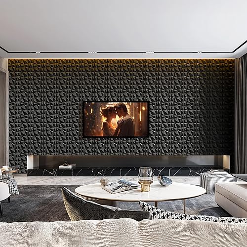 Miniatura 6 de INMOZATA Paneles de pared 3D para decoración de pared interior, paquete de 33 paneles de pared decorativos de 12 x 12 pulgadas, panel decorativo con