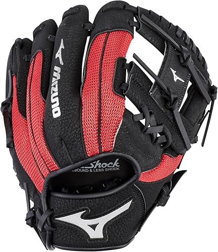 Miniatura 18 de Mizuno Prospect PowerClose - Guante de béisbol juvenil Serie I V-Flex Notch I Parashock Palm Pad I Buttersoft Palm Liner