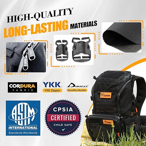 Miniatura 7 de C1 - Mochila modular para pañales de bebé todo en 1 para papá, con portabebés convertible, asiento de cadera y bolsa de pecho, fácil de llevar e