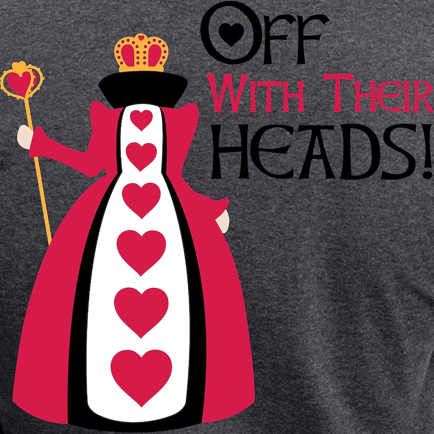 CafePress Off with Their Heads Pajamas Women's Charcoal Novelty Pajama Set