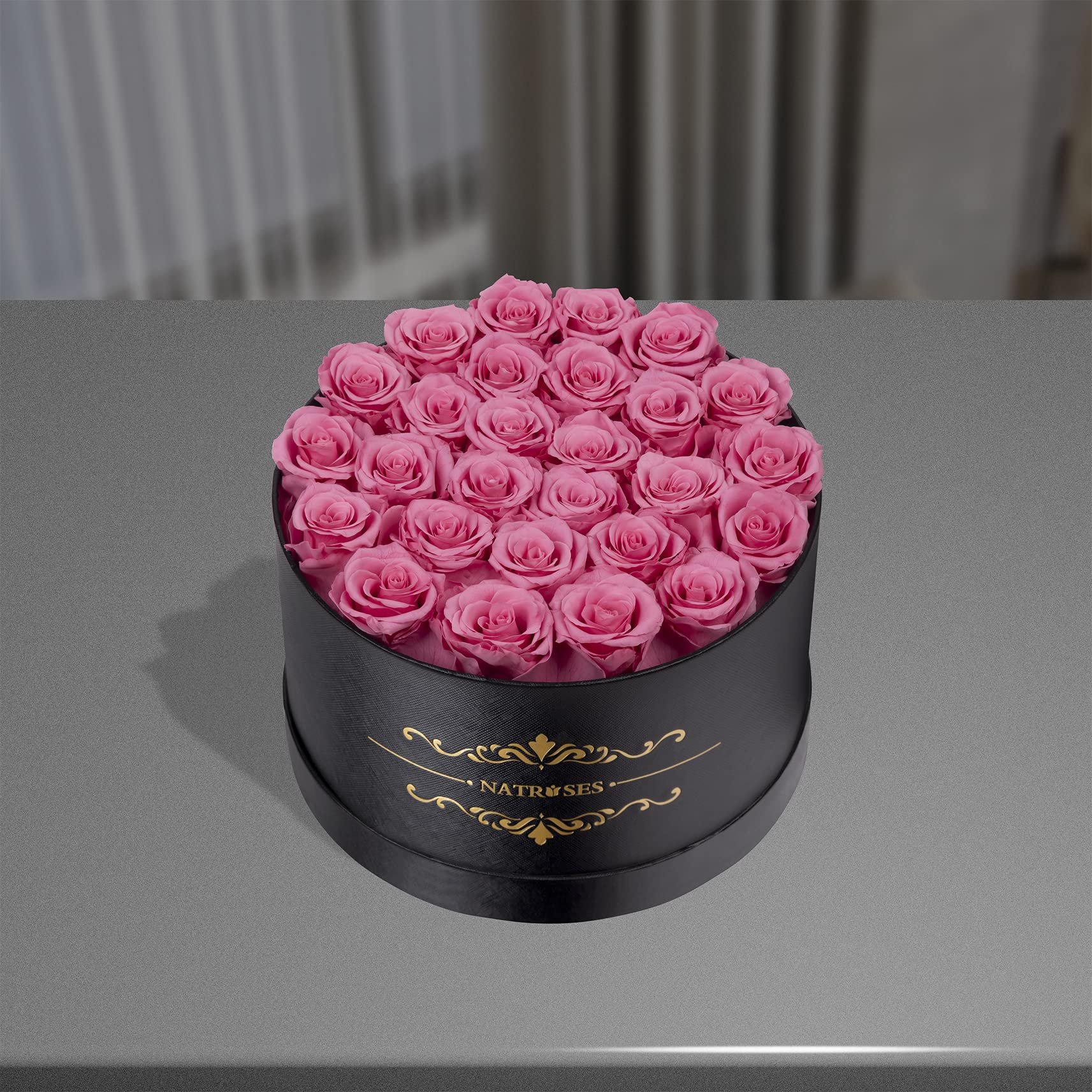 NATROSES Gifts for Her 27 Piece Forever Preserved Roses in a Box, Preserved Flowers for Delivery Birthday, Flowers Gifts for Mothers Day, Dusty Pink: Pink 27 Roses