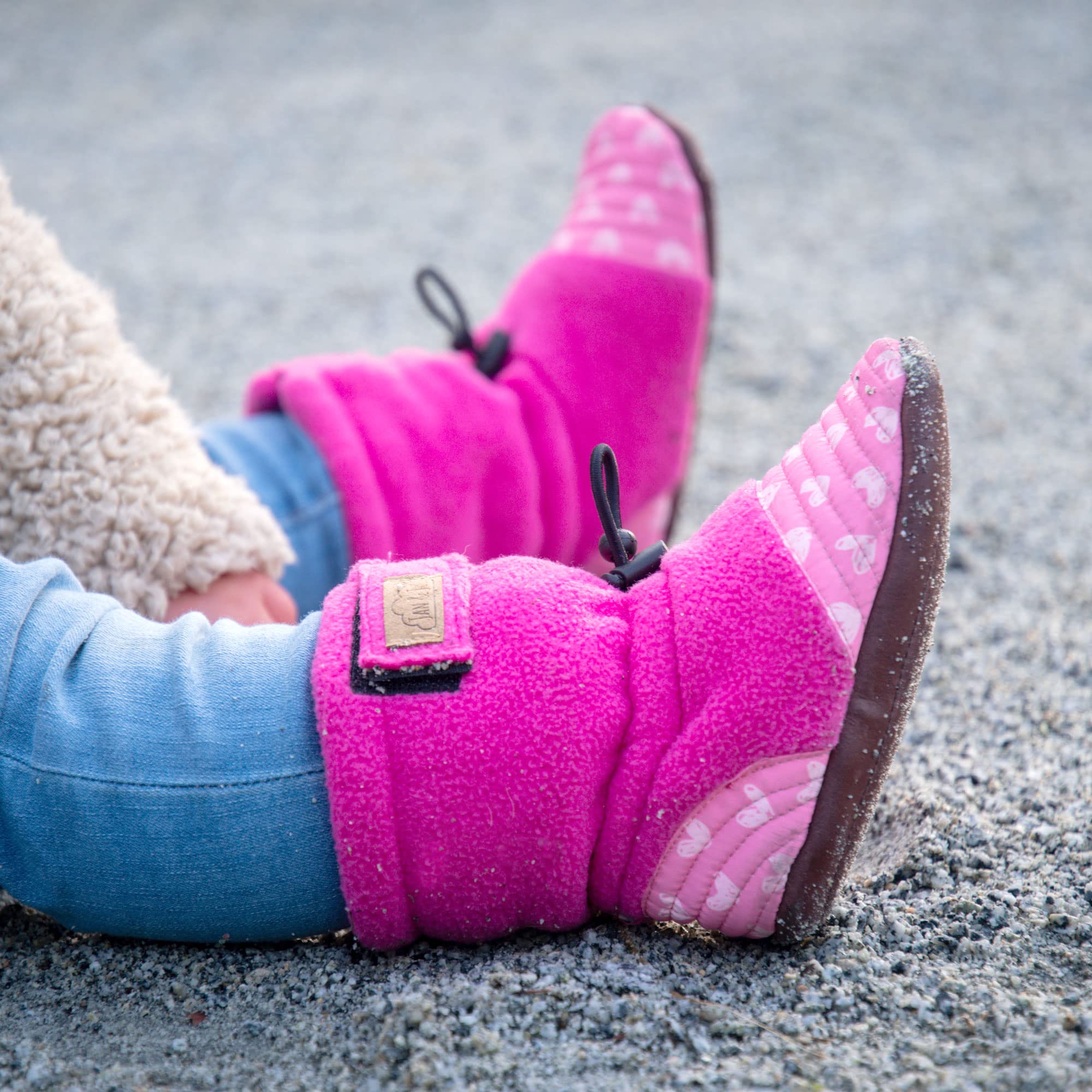 JAN & JUL Bottines confortables en polaire antidérapantes pour bébés et tout-petits
