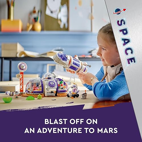 Miniatura 2 de LEGO Friends Mars - Juego de base espacial y cohete, juguete de ciencia para juego de simulación con 3 mini muñecas y juguete de nave espacial,