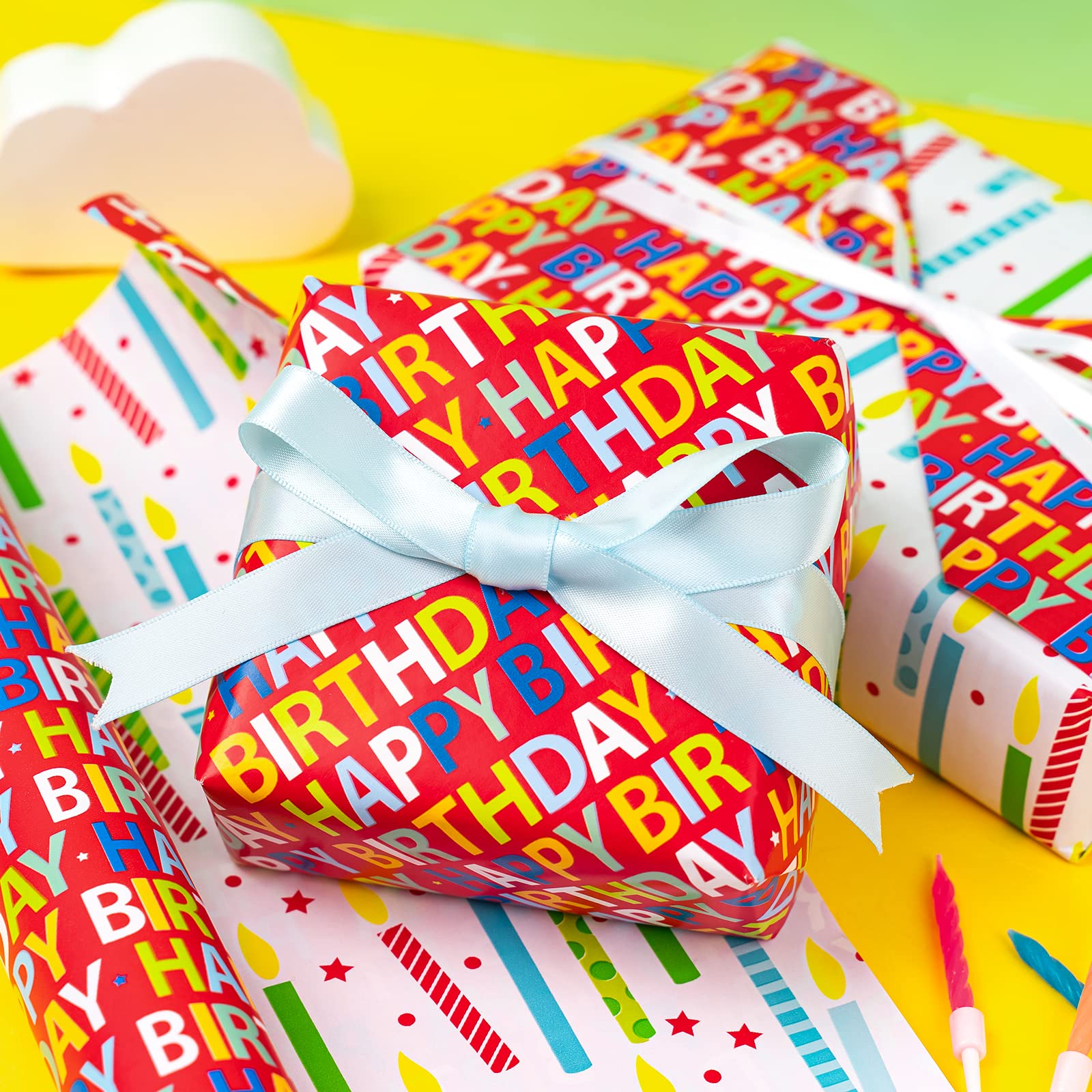 WRAPAHOLIC - Papel De Regalo De Navidad Reversible Para Cascanueces - Mini Rollo - 17 Pulgadas X