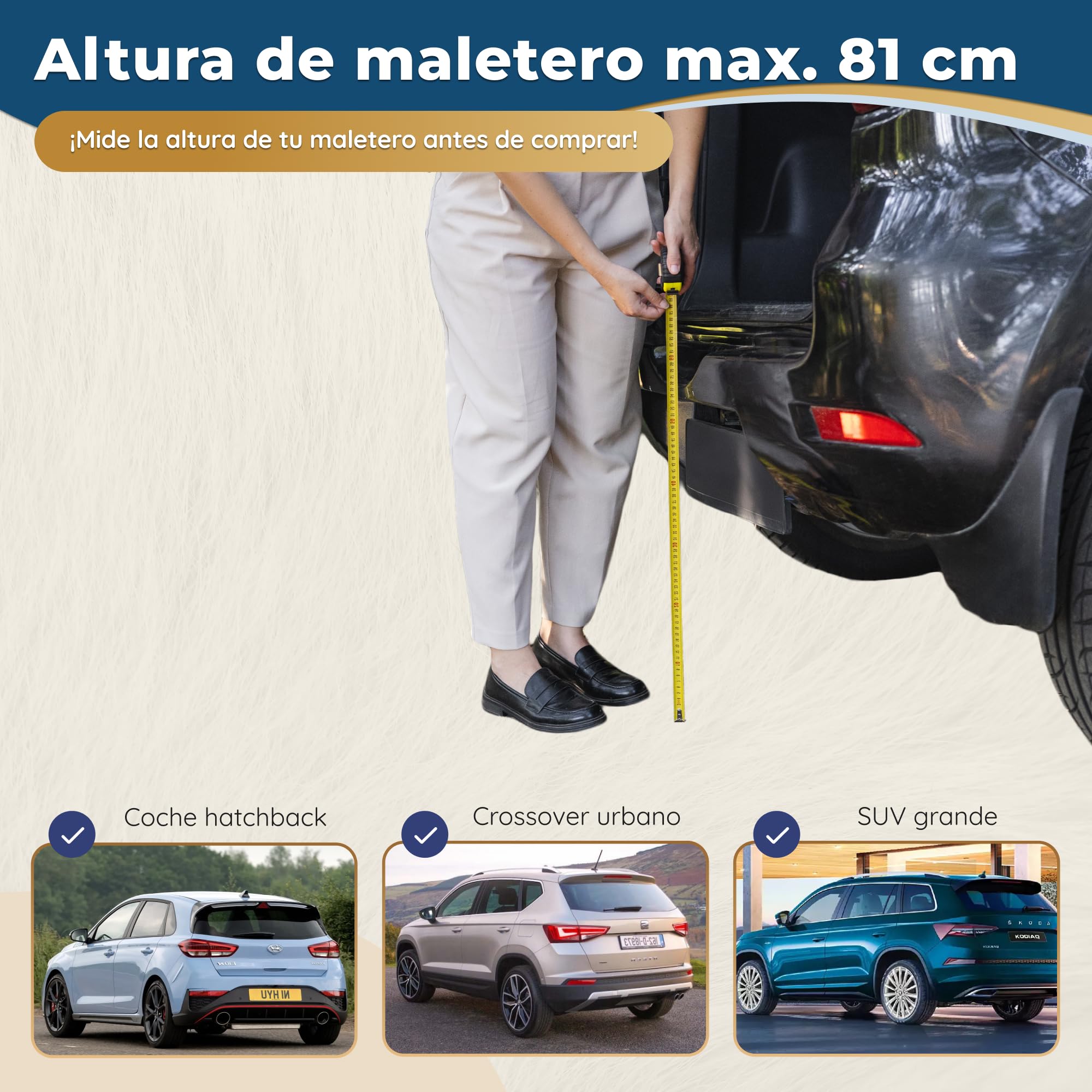Rampa para Perros para Coche – Estable – Rampa Antideslizante de Goma para Perros Grandes – 174 cm Largo & 38 cm Ancho – para Mascotas hasta 85 kg – Rampa Plegable para SUV – Gris Oscuro