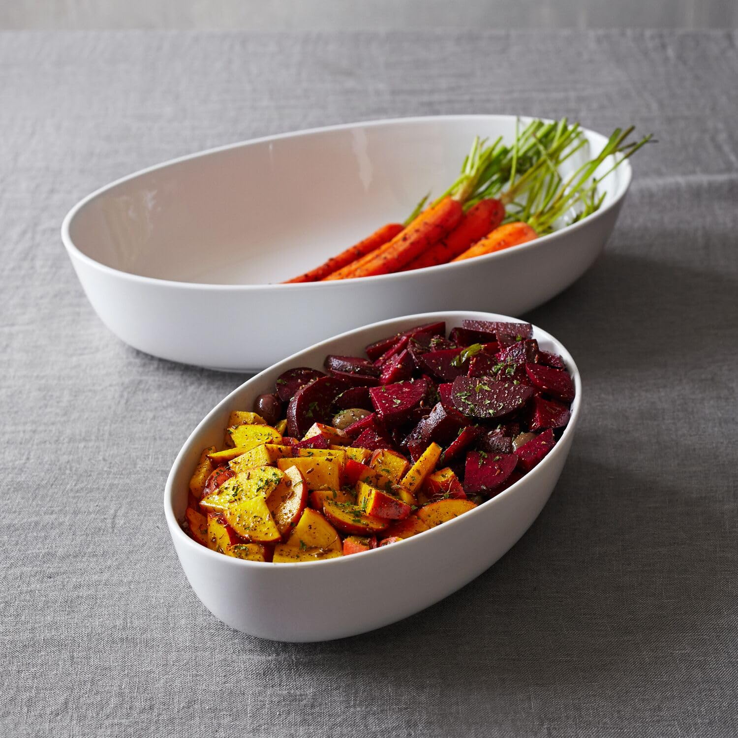 Sur La Table Porcelain Oval Serving Bowl, 16