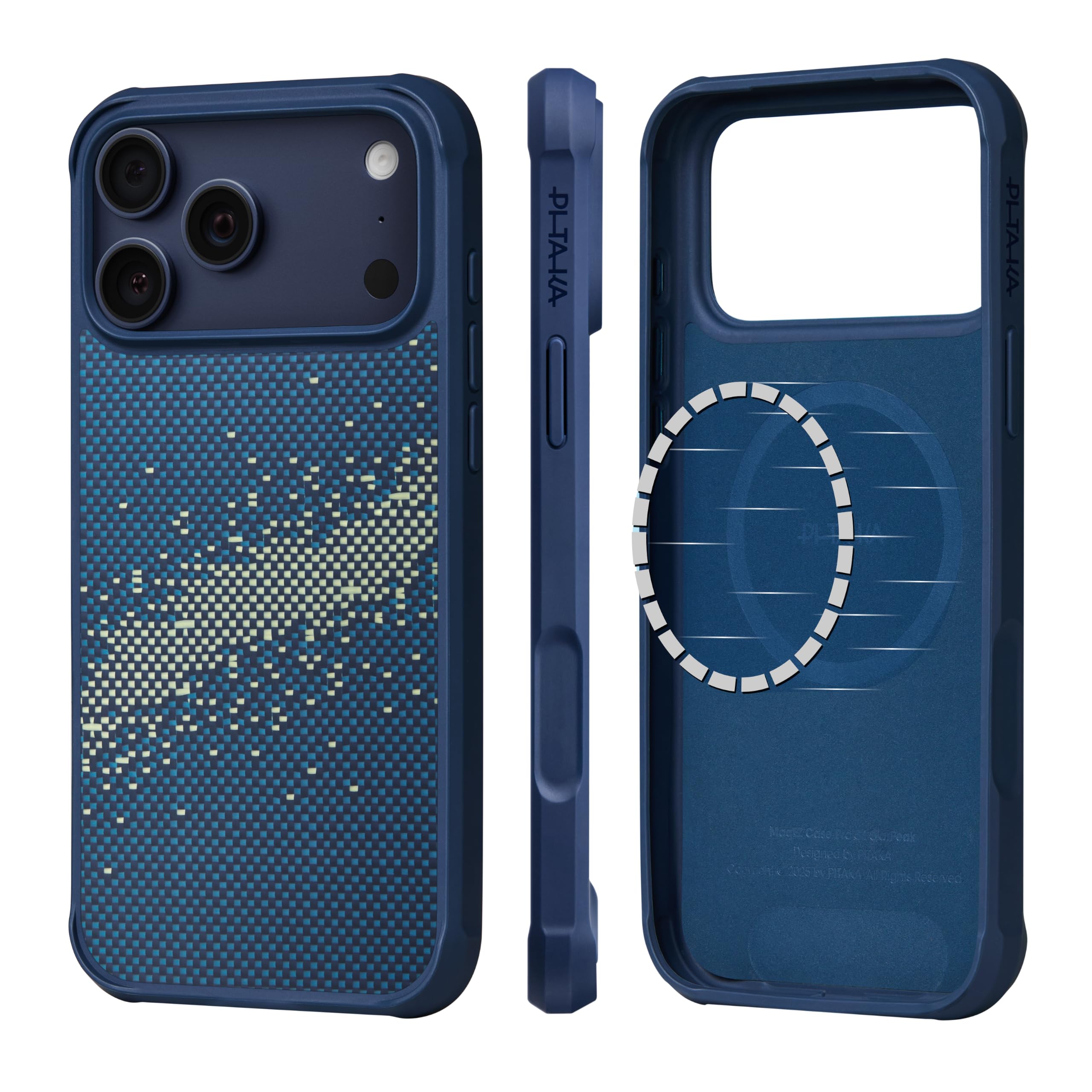 pitaka Funda para iPhone 17 Pro, aramida de grado militar, galaxia de la