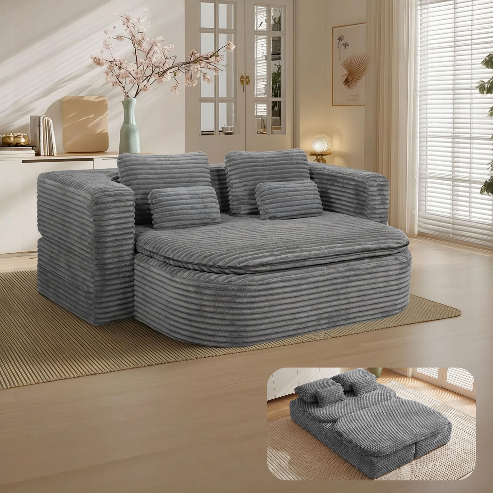 IZLKQC 75" Folding Sofa Bed